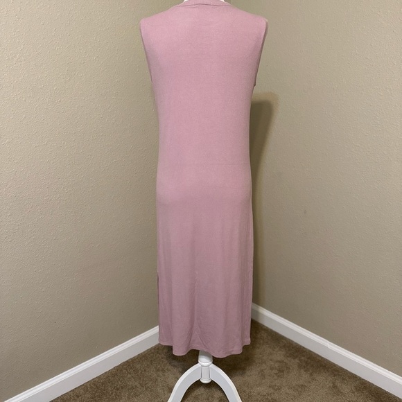 Mod Ref Tank Midi Dress Dusty Blush Pink Size Small - Picture 4 of 4